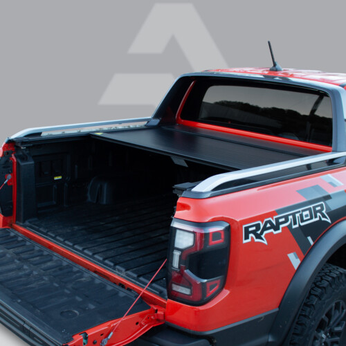 Rideau coulissant electrique aeroklas raptor ouvert