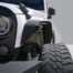 élargisseur d'ailes style plat pour Jeep Wrangler JK.