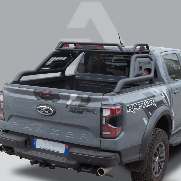 Pickup Attitude Überrollbügel mit roter Platte, dreiviertel Global (f6-rl2r) Überrollbügel mit roter Platte, dreiviertel Global (f6-rl2r)
