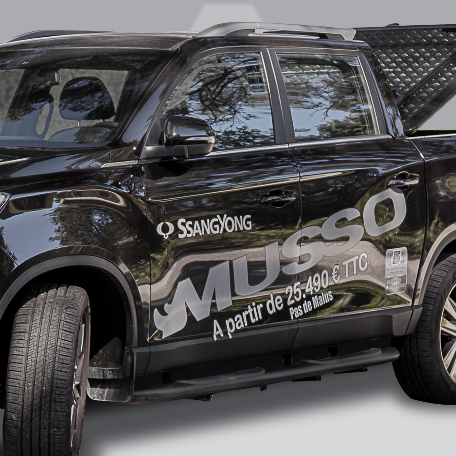 Pickup Attitude Marche Pied Ssangyong Noir (ssg3-mp3) Marche Pied Ssangyong Noir (ssg3-mp3)
