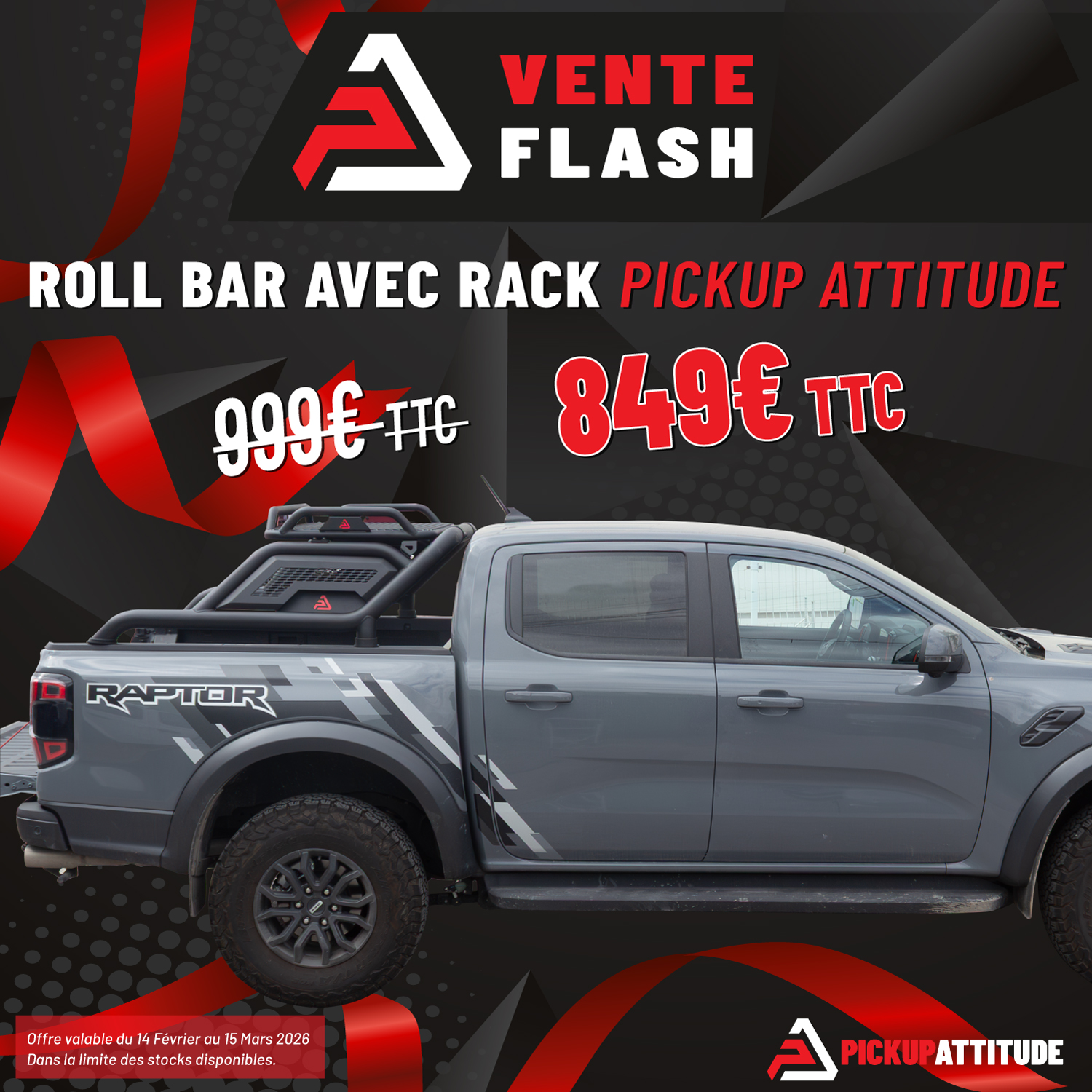 Fiche-produit-black-pickup-days-f-rlr - Pickup Attitude Pickup Attitude Fiche-produit-black-pickup-days-f-rlr Promo Black Friday Roll Bar Avec Rack (f6-rlr2) Vente Flash