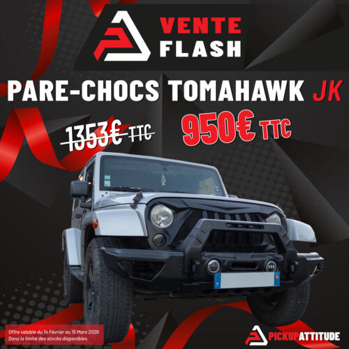 Fiche-produit-black-pickup-days-jp-jljk-deux - Pickup Attitude Pickup Attitude Fiche-produit-black-pickup-days-jp-jljk-deux Promo Pare Choc Avant Tomahawk Wrangler Jk (jp-jl010jk) Vente Flash