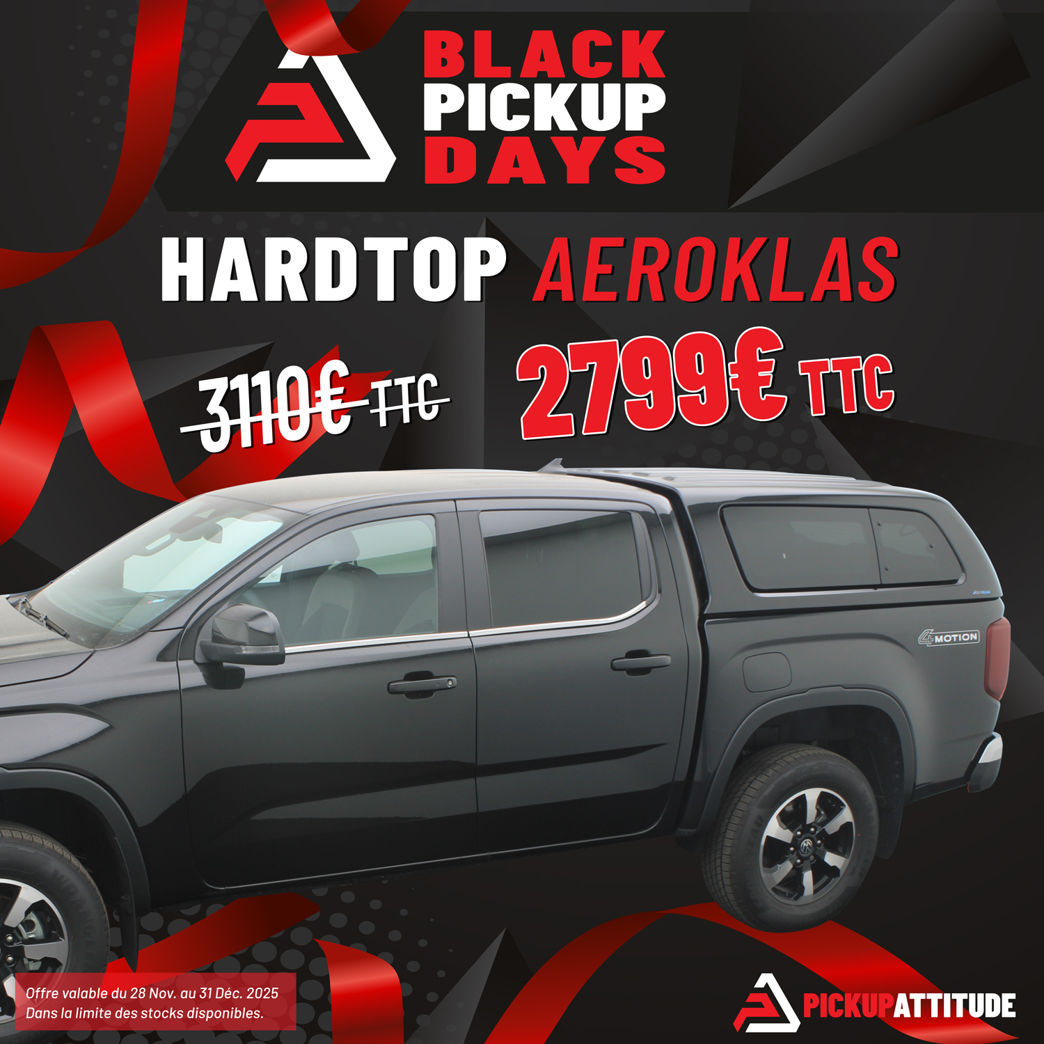 Hardtop Volkswagen Aeroklas - Pickup Attitude Pickup Attitude Hardtop Volkswagen Aeroklas Hardtop Volkswagen Aeroklas (vw3-ak-ht1)