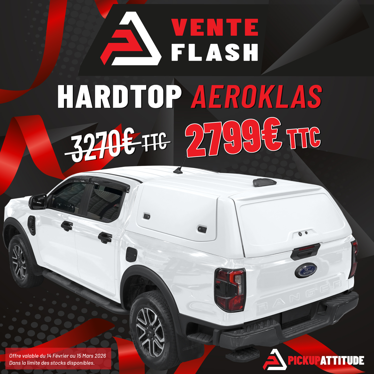 Pickup Attitude Fiche-produit-vente-flash-f-ak-htwf-vta Hardtop Fleet Runner (f6-ak-ht1wf-7vta) Vente Flash